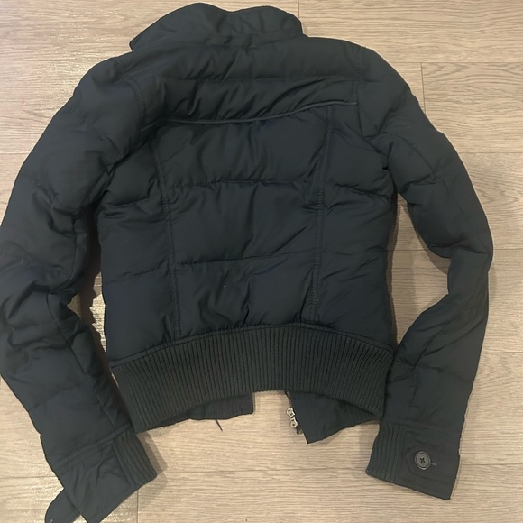 Abercrombie Fitch Jacket Girls Large Blue Full Zip Hooded Fleece Down * - Picture 5 of 5